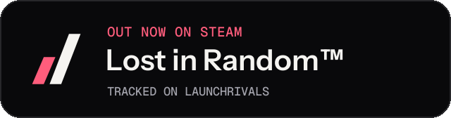 Dark launch badge for Lost in Random™