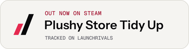 Light launch badge for Plushy Store Tidy Up