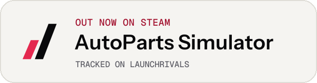 Light launch badge for AutoParts Simulator