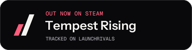 Dark launch badge for Tempest Rising