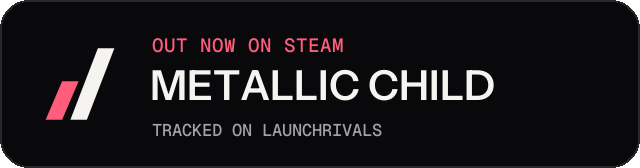 Dark launch badge for METALLIC CHILD