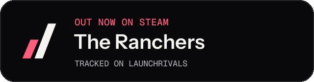 Dark launch badge for The Ranchers