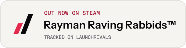 Light launch badge for Rayman Raving Rabbids™