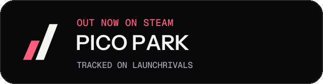 Dark launch badge for PICO PARK