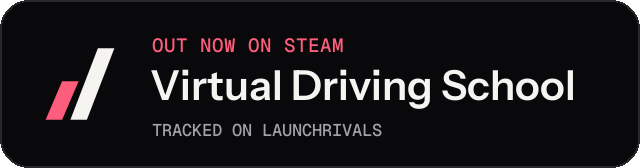 Dark launch badge for Virtual Driving School