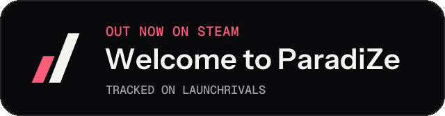 Dark launch badge for Welcome to ParadiZe
