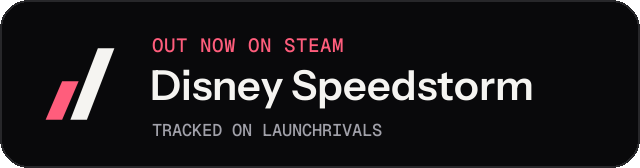 Dark launch badge for Disney Speedstorm