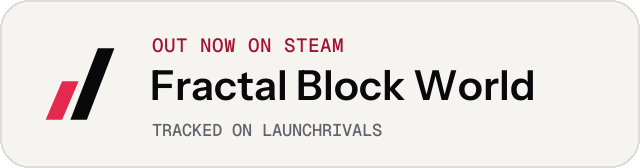 Light launch badge for Fractal Block World