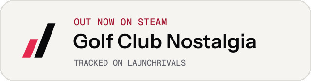 Light launch badge for Golf Club Nostalgia