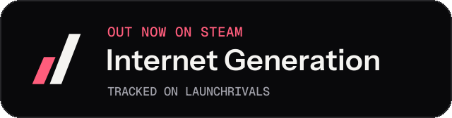 Dark launch badge for Internet Generation