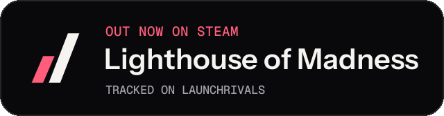 Dark launch badge for Lighthouse of Madness