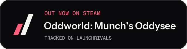 Dark launch badge for Oddworld: Munch's Oddysee