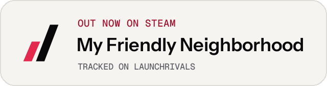 Light launch badge for My Friendly Neighborhood
