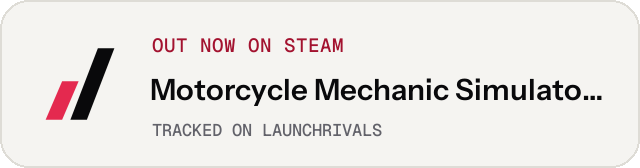 Light launch badge for Motorcycle Mechanic Simulator 2021: Prologue