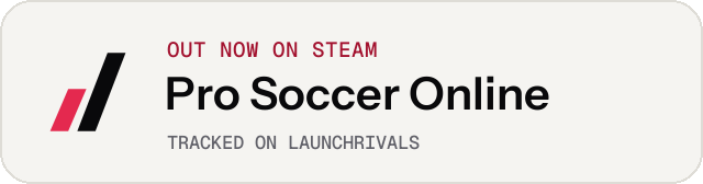 Light launch badge for Pro Soccer Online