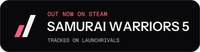 Dark launch badge for SAMURAI WARRIORS 5