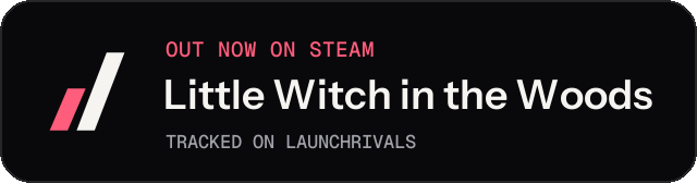 Dark launch badge for Little Witch in the Woods