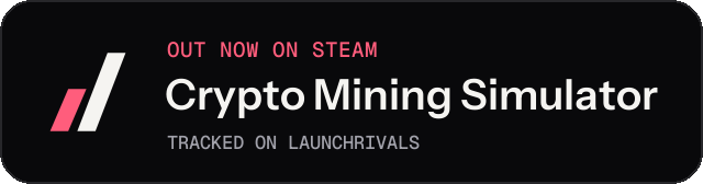 Dark launch badge for Crypto Mining Simulator