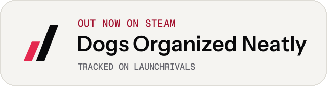 Light launch badge for Dogs Organized Neatly