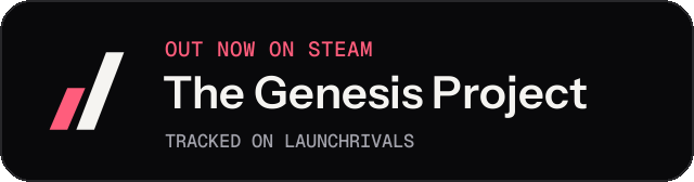 Dark launch badge for The Genesis Project