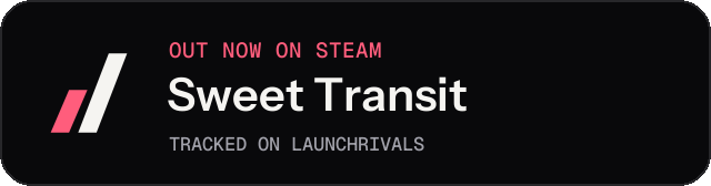 Dark launch badge for Sweet Transit