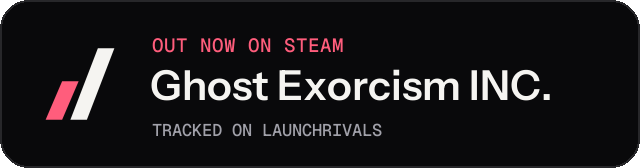 Dark launch badge for Ghost Exorcism INC.