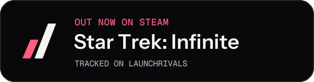 Dark launch badge for Star Trek: Infinite