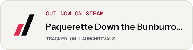 Light launch badge for Paquerette Down the Bunburrows
