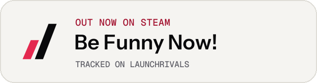 Light launch badge for Be Funny Now!