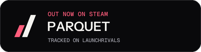 Dark launch badge for PARQUET