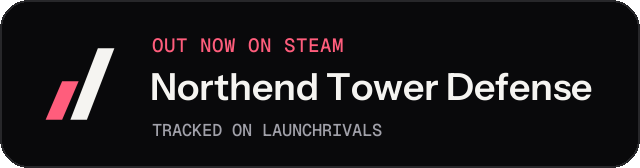 Dark launch badge for Northend Tower Defense
