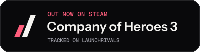 Dark launch badge for Company of Heroes 3
