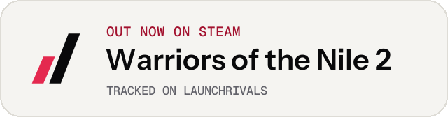 Light launch badge for Warriors of the Nile 2