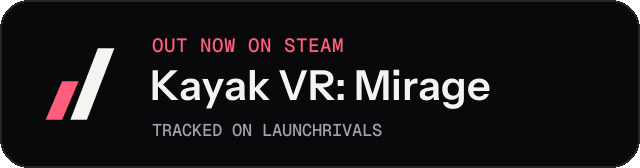 Dark launch badge for Kayak VR: Mirage