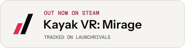 Light launch badge for Kayak VR: Mirage