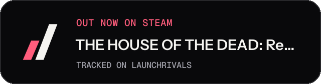 Dark launch badge for THE HOUSE OF THE DEAD: Remake