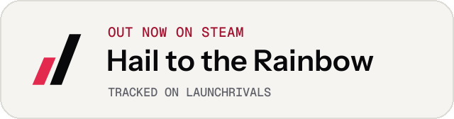 Light launch badge for Hail to the Rainbow