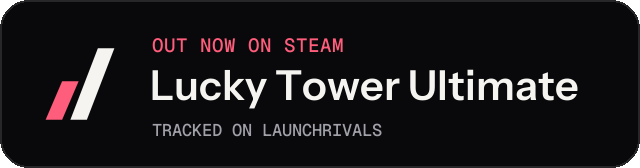 Dark launch badge for Lucky Tower Ultimate