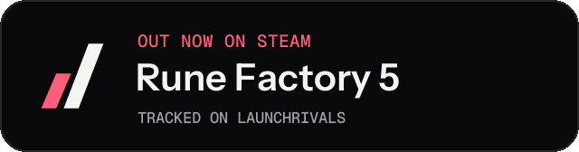 Dark launch badge for Rune Factory 5