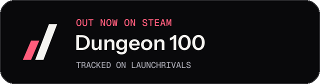 Dark launch badge for Dungeon 100