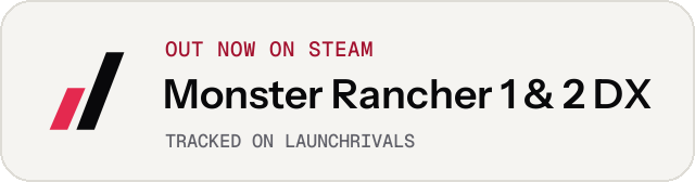 Light launch badge for Monster Rancher 1 & 2 DX
