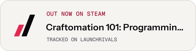 Light launch badge for Craftomation 101: Programming & Craft
