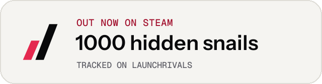 Light launch badge for 1000 hidden snails