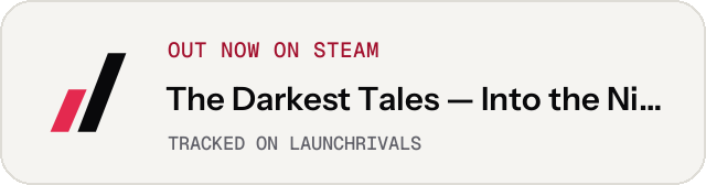 Light launch badge for The Darkest Tales — Into the Nightmare