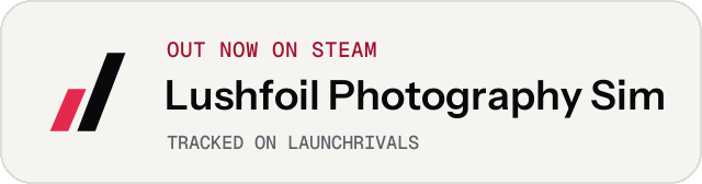 Light launch badge for Lushfoil Photography Sim
