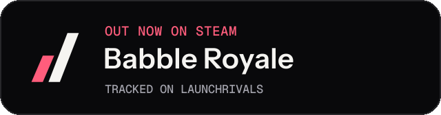 Dark launch badge for Babble Royale