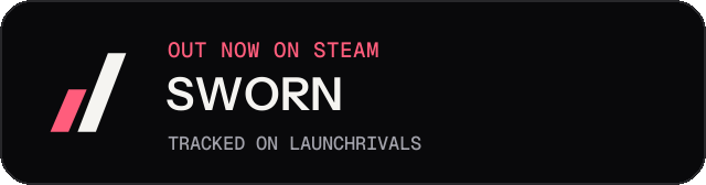 Dark launch badge for SWORN