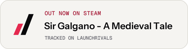 Light launch badge for Sir Galgano - A Medieval Tale