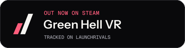 Dark launch badge for Green Hell VR