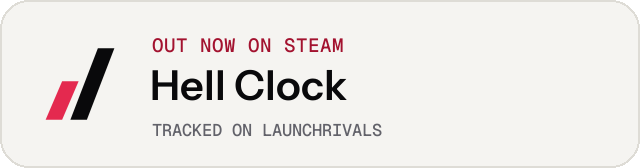 Light launch badge for Hell Clock